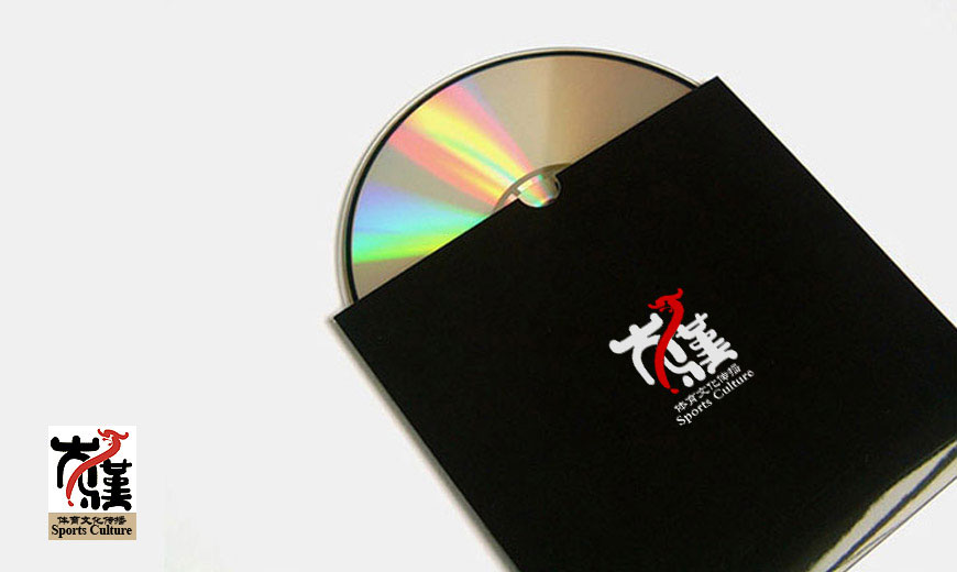 vi系統-安徽馬鞍山大漢體育文化傳播公司品牌標志在VI設計系統中光盤資料的應用規范