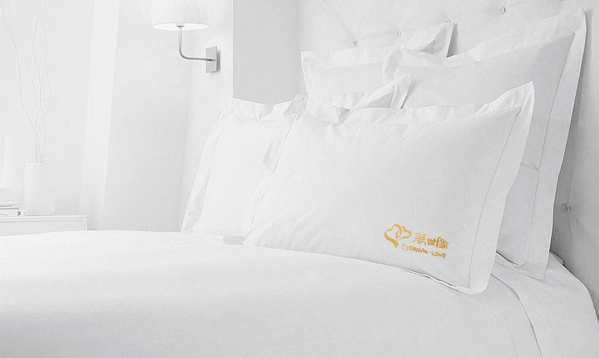 vi系統-香港萬世緣紡織品公司商標設計在終端VI設計系統床上用品應用規范