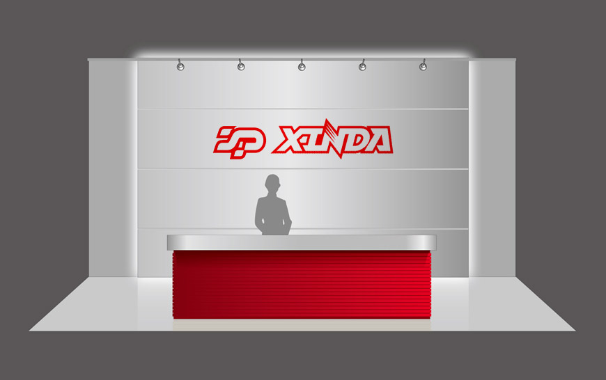 河北信達車業有限公司品牌VI設計之企業LOGO墻設計規范